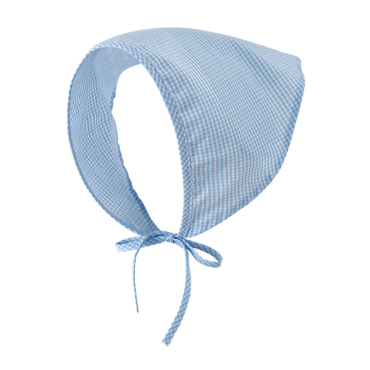 Blue Plaid Triangle Hair Scarf Product