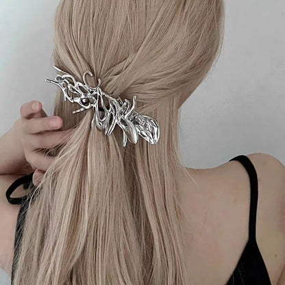 Liquid Metal Hair Clip