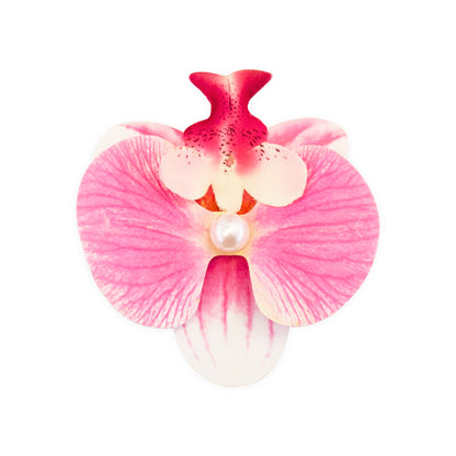 Pink Orchid Hair Clip